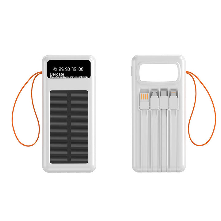 Multifunksjonell sol-powerbank med digital ladevisning Skanto