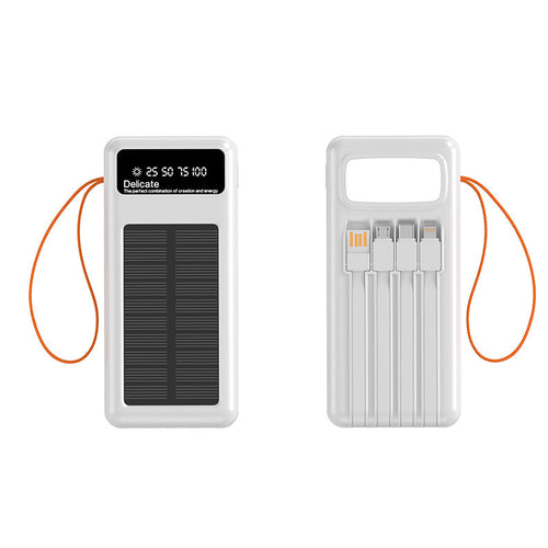 Multifunksjonell sol-powerbank med digital ladevisning Skanto