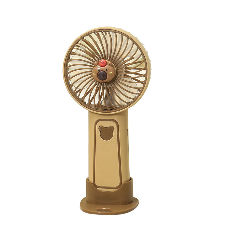 Bærbar håndvifte med USB-ladefunksjon og søtt dyredesign Skanto