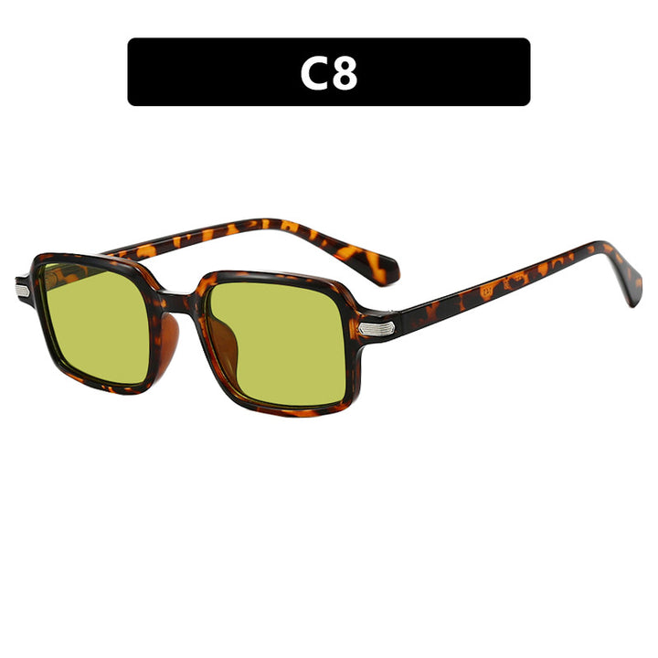 Dame kvadratisk solbrille med beskyttende UV-filter og robust ramme Skanto