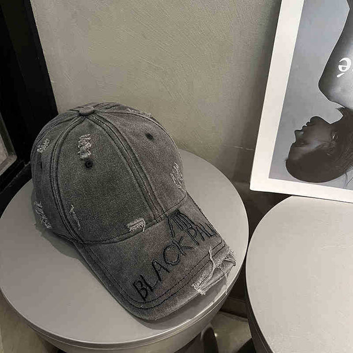 Kvinne Slitt Denim Baseball Caps Skanto 1784188369