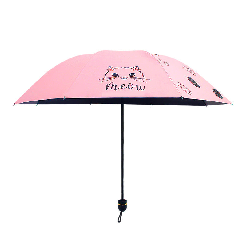 Dameparaply med leken kattedesign Skanto