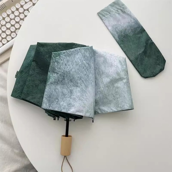 Dame Automatisk Faltregnparaply med elegant strukturdesign Skanto