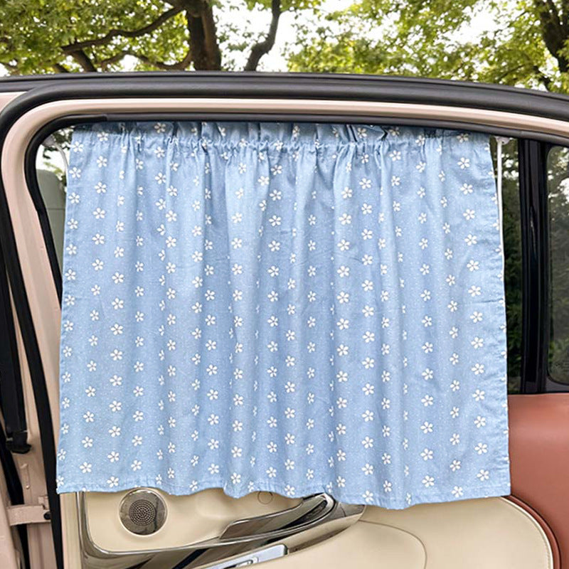 Unisex nan solskjerm bilgardin med elastisk festebånd og ugjennomsiktig bomullsblanding Skanto