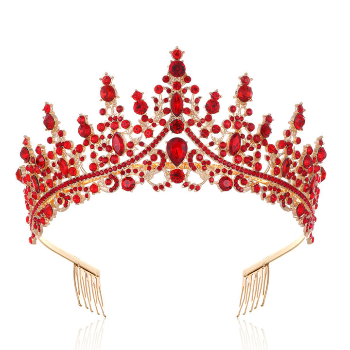 Dame Strass Tiara med glitrende edelstener Skanto