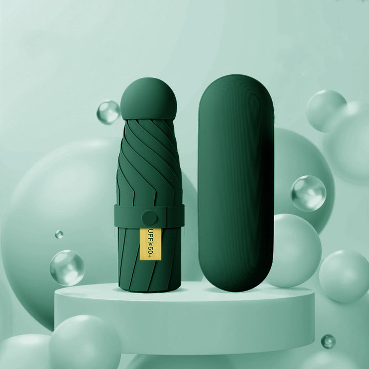 Damer UV-beskyttende sammenleggbar paraply med unikt design Skanto
