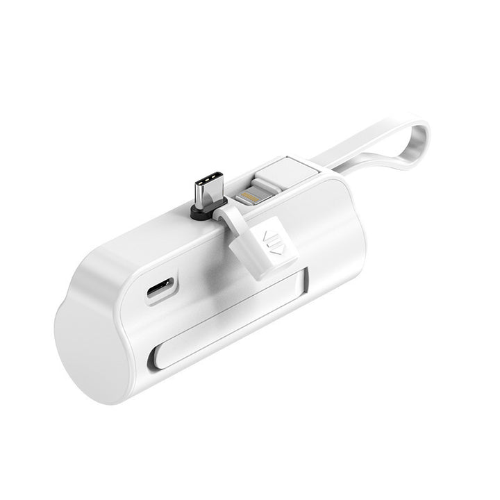 Bærbar powerbank med integrert ladekabel og ergonomisk design Skanto