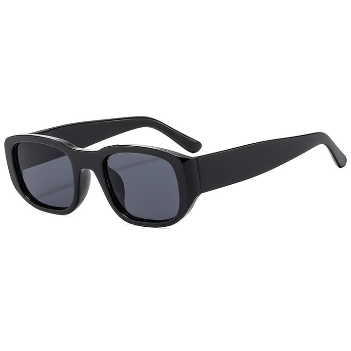 Dame moteriktig solbrille med innovativ, rektangulær ramme Skanto