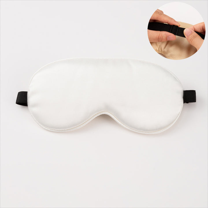 Unisex nano ergonomisk sovemaske med justerbart elastisk bånd og myk satinoverflate Skanto