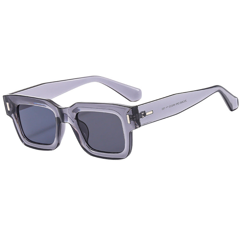 Dame Modische Quadratisk Solbrille med robust ramme og polariserte linser Skanto