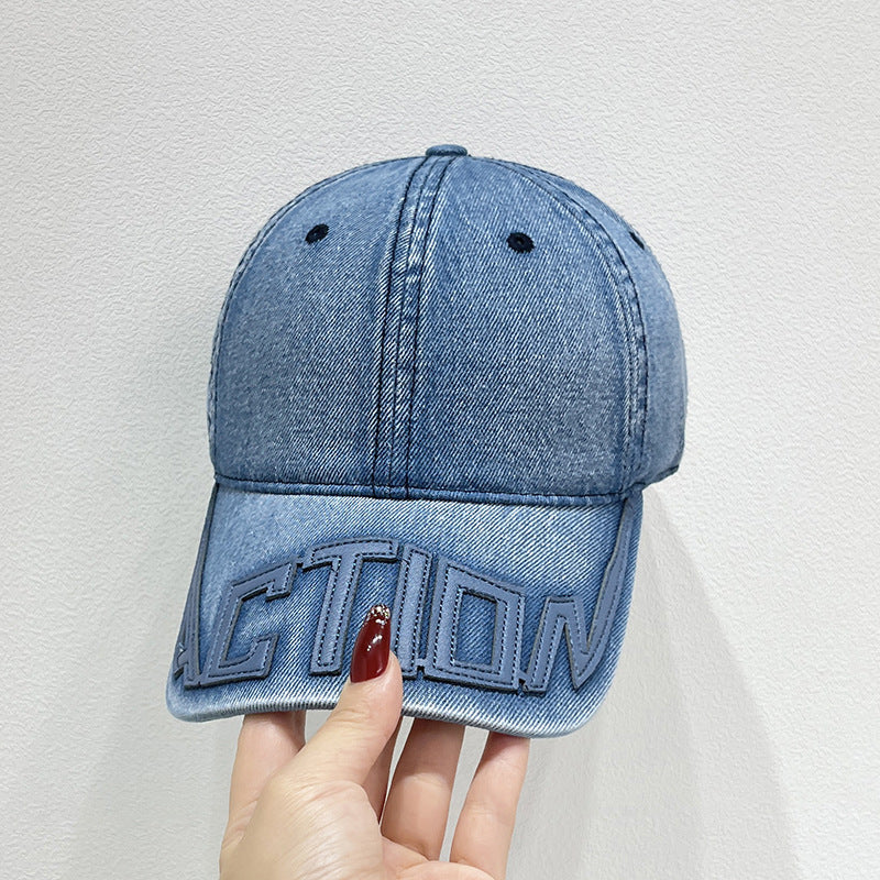 Unisex Stilig Denimbaserte Baseball Caps Skanto