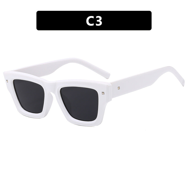 Dame trendy solbrille med firkantet ramme og UV-beskyttelse Skanto