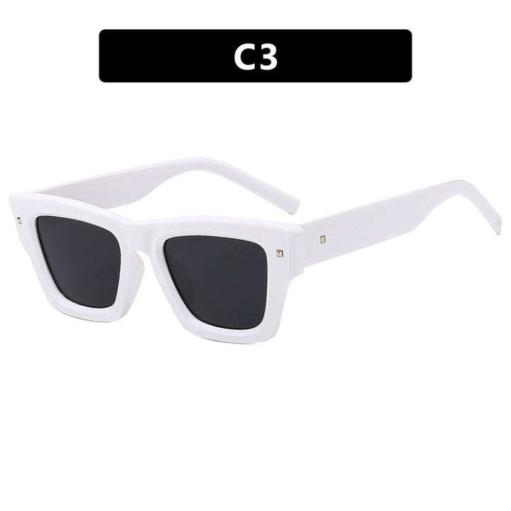 Dame trendy solbrille med firkantet ramme og UV-beskyttelse Skanto