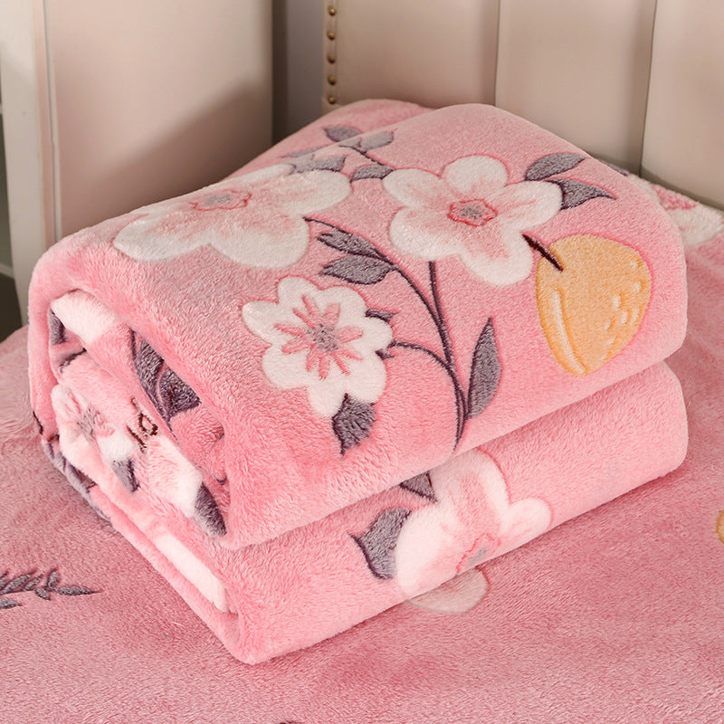 Dame Koselig Fleece-teppe med dinosaur-tema Skanto