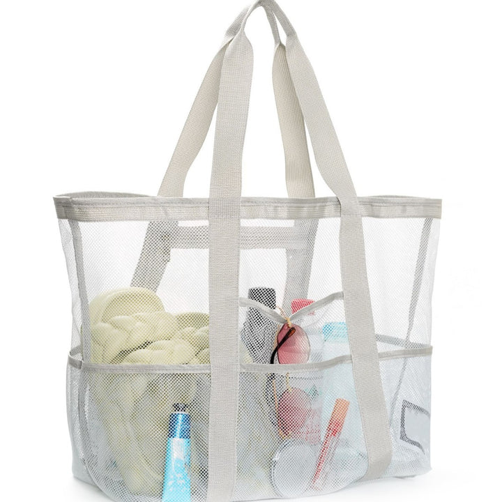 Stor strandbag av pustende mesh-materiale Skanto