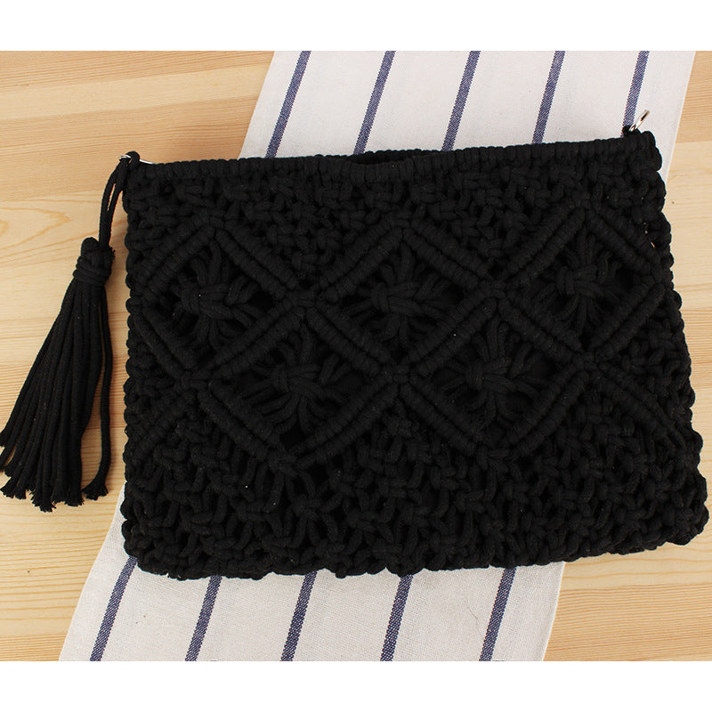 Macrame Clutch with Filigree Design Skanto