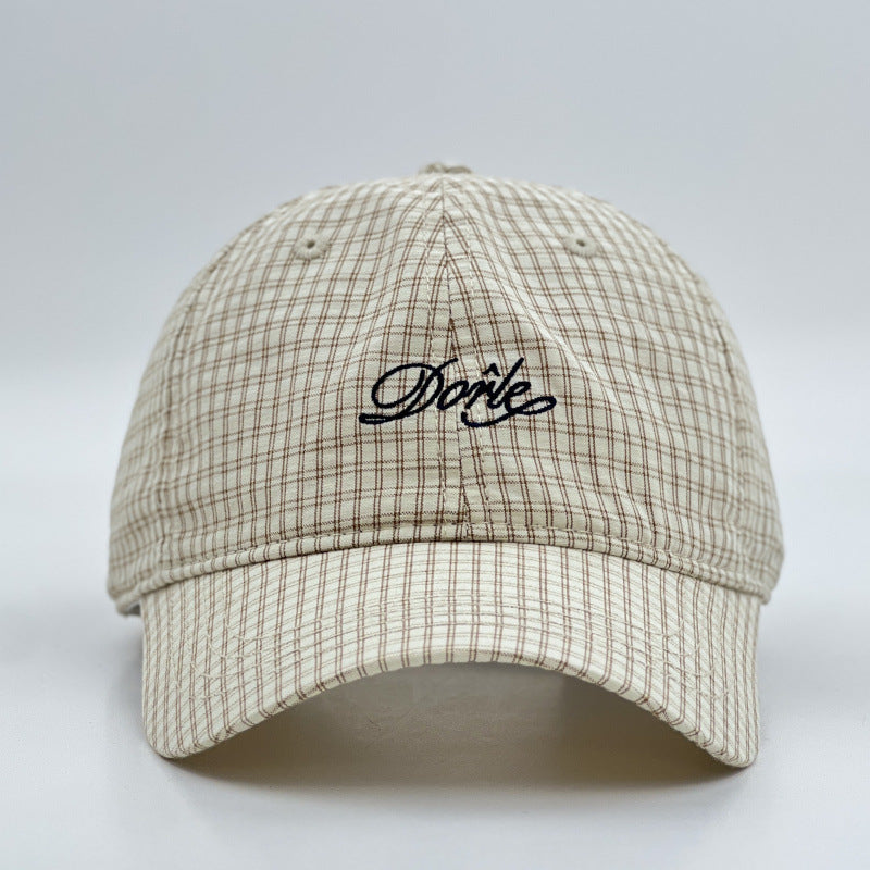 Kvinne Strukturert Rutet Baseballcaps Skanto