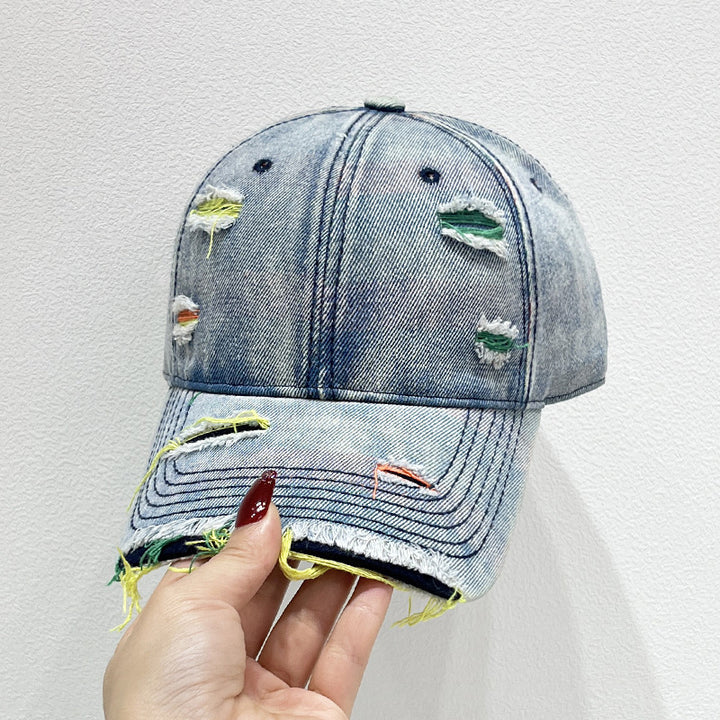 Dame Distretert Denim Baseball Caps Skanto 1784084142