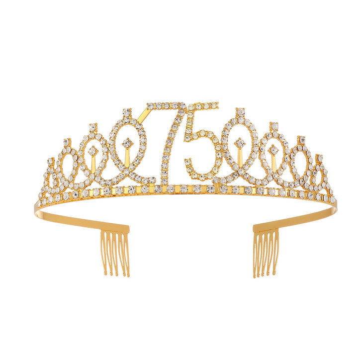 Damer krystall dekorert tiara med elegant design Skanto