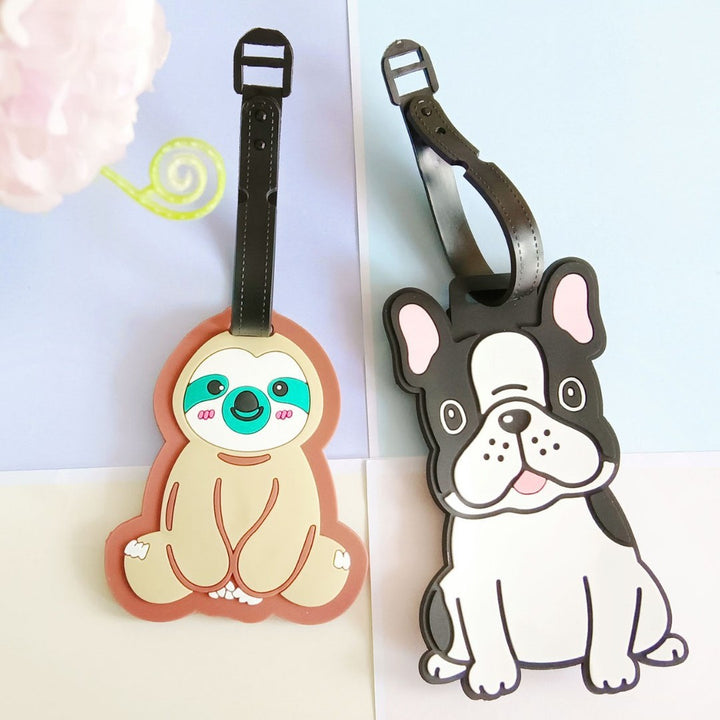 Unisex Cute French Bulldog Luggage Tag Skanto