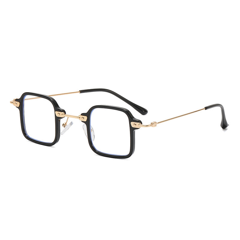 Dame geometrisk solbrille med stilfull metallramme Skanto