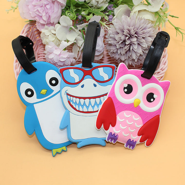Unisex Cute Penguin Luggage Tag Skanto