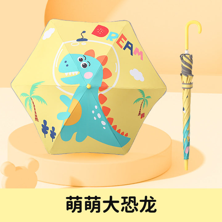 Damebarneparaply med dinosaurdesign Skanto