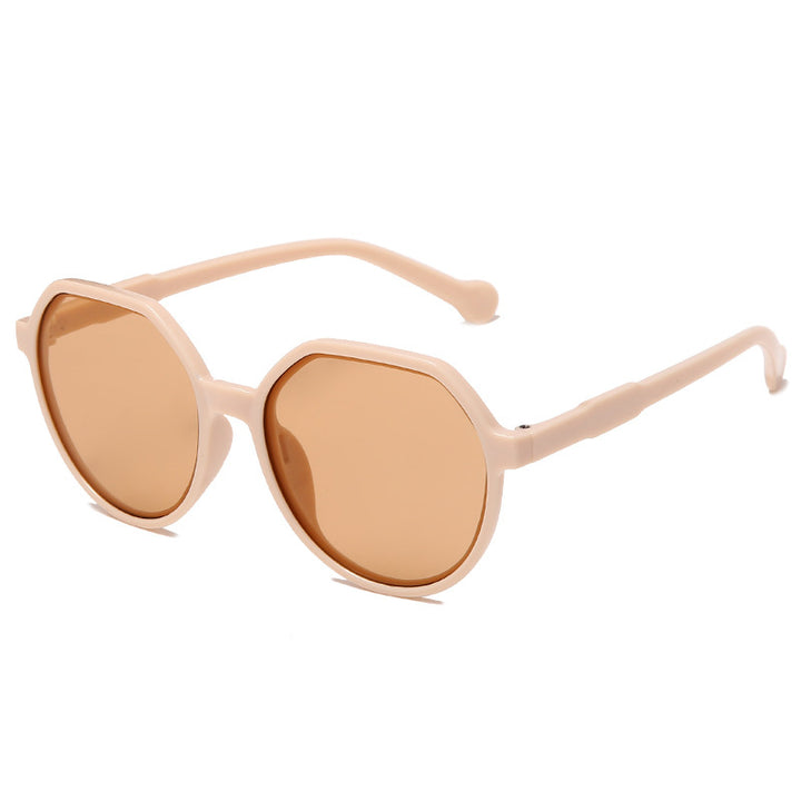 Dame moter solbrille med markant åttekant-design Skanto