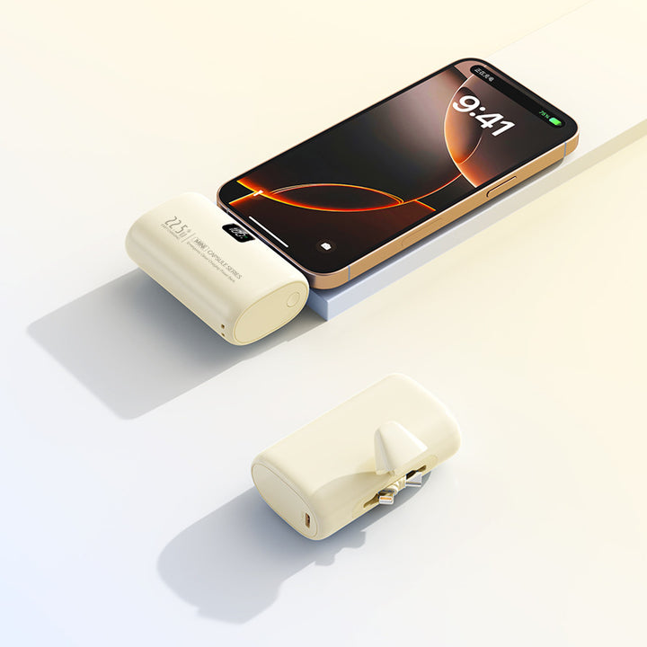 Bærbar Powerbank med Integrert Lader Skanto