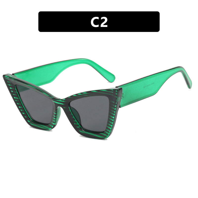 Damer Cat-Eye solbrille med elegante linser og UV-beskyttelse Skanto