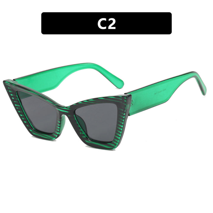 Damer Cat-Eye solbrille med elegante linser og UV-beskyttelse Skanto