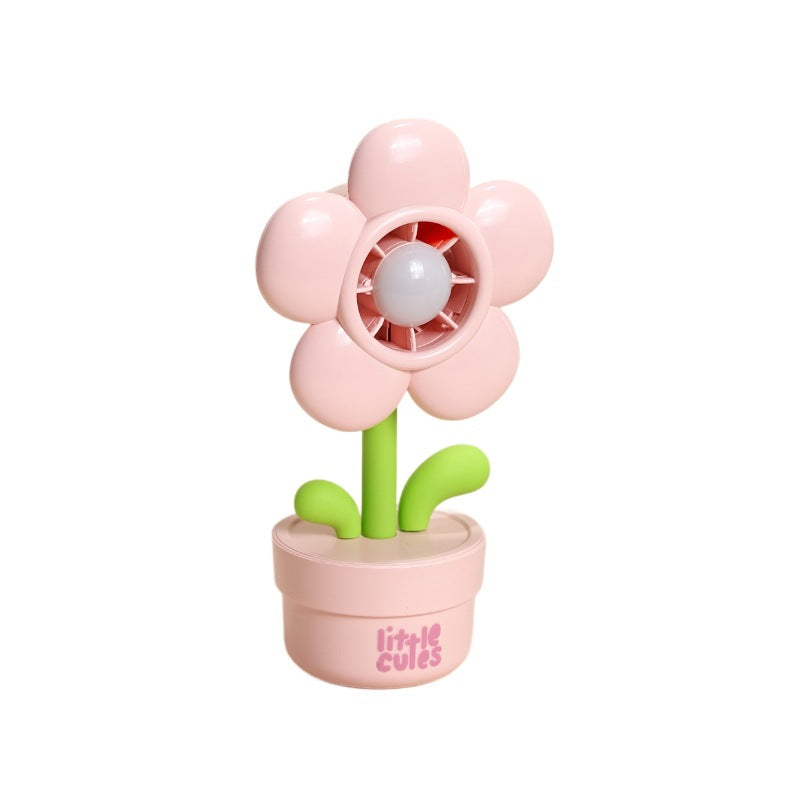 Blomstertema Mini Skrivebords Kjølevifte Skanto