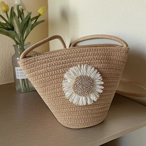 Håndveske med blomsterdesign Skanto