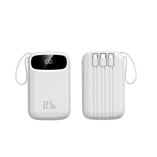 Multifunksjons Powerbank med Innebygd Lcd-Skjerm Fra Skanto