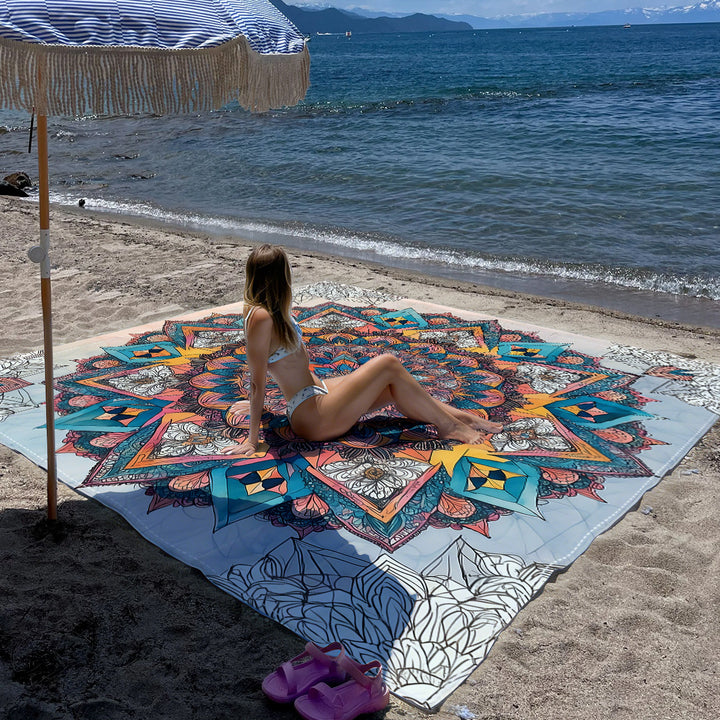 Mandala Design Strandmat Skanto