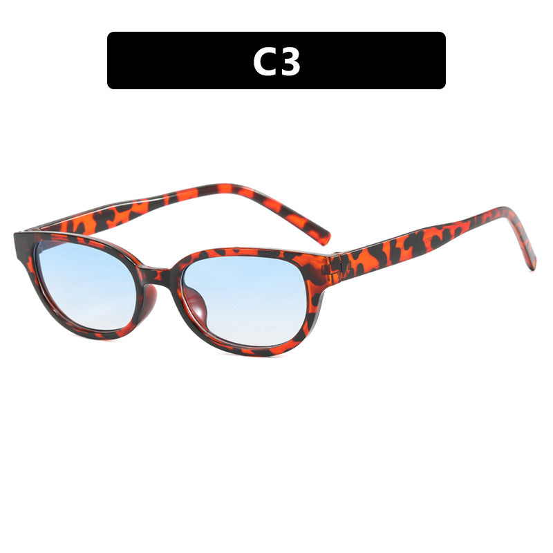 Dame moteriske Cat-Eye solbriller med UV-beskyttelse og lett ramme Skanto