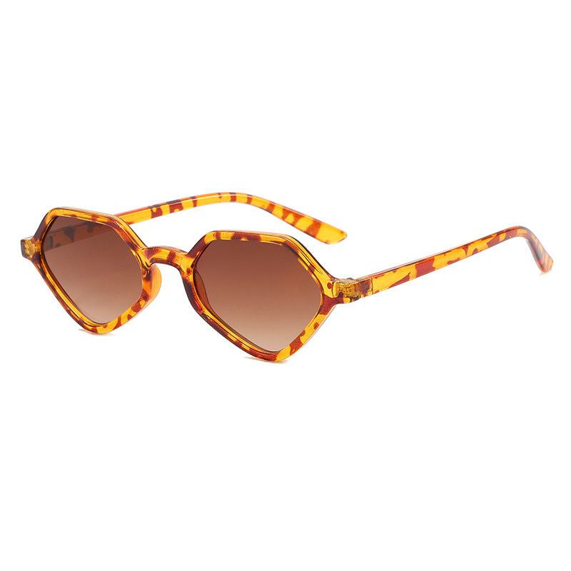 Dame Geometrisk Design-solbrille med speilte glass Skanto