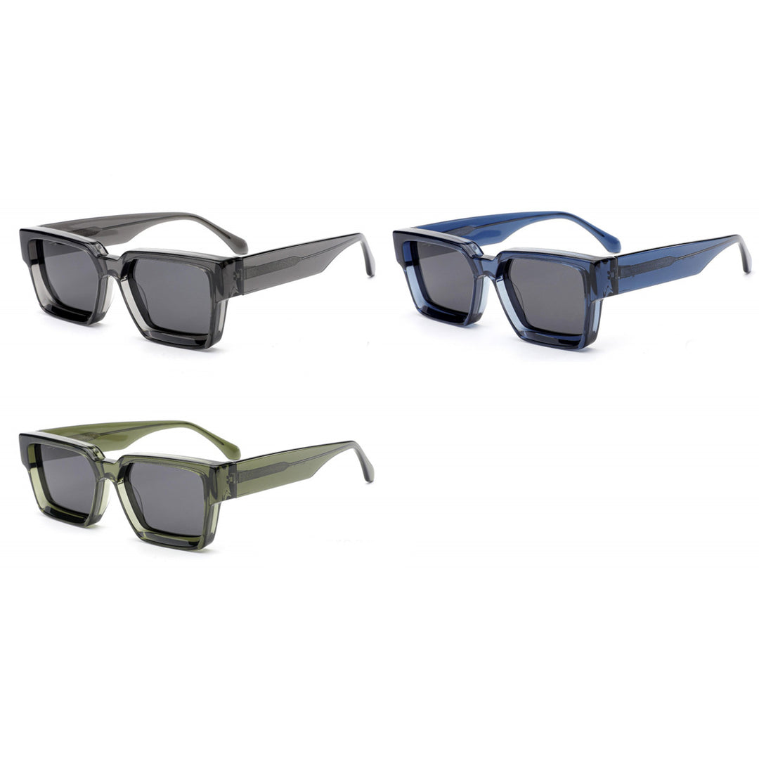 Dame moteriktig solbrille i stilfull design med bred ramme Skanto