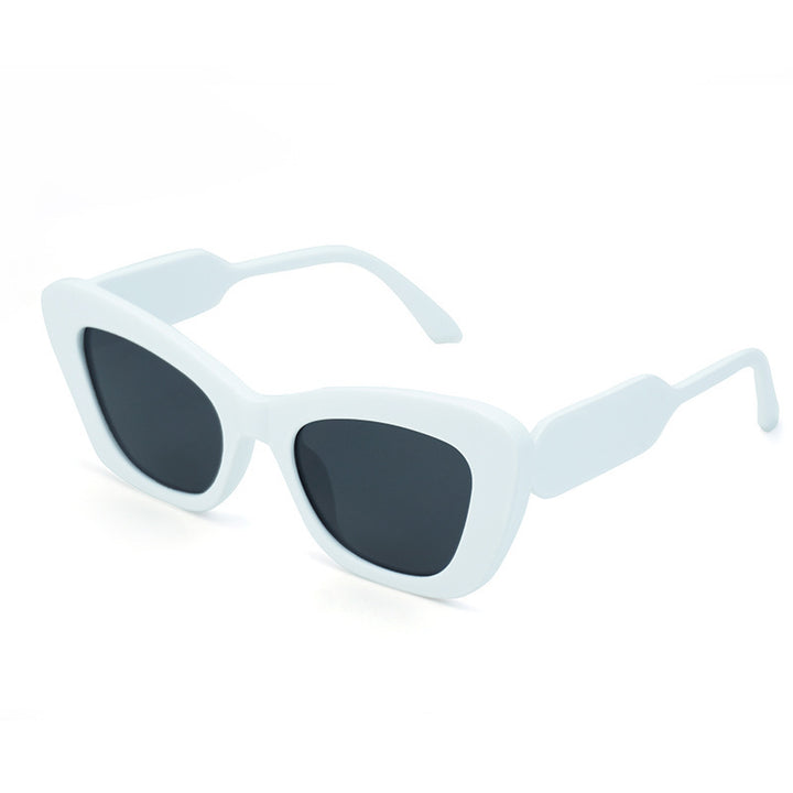 Dame Cat-Eye solbriller med stilige detaljer Skanto