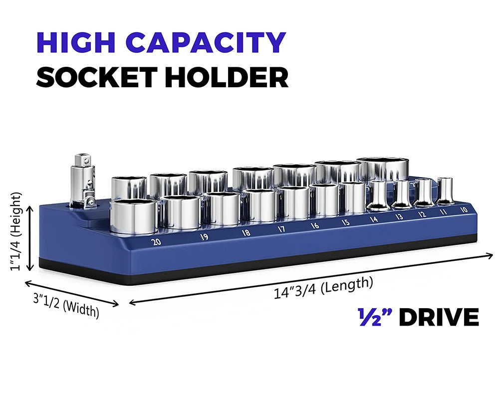Heavy-Duty Magnetisk Socket Organizer Skanto