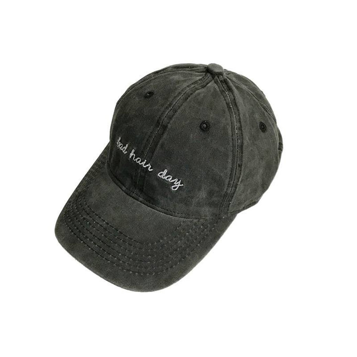 Kvinnenes Broderte Fritidsmyk Bomull Baseball Caps Skanto
