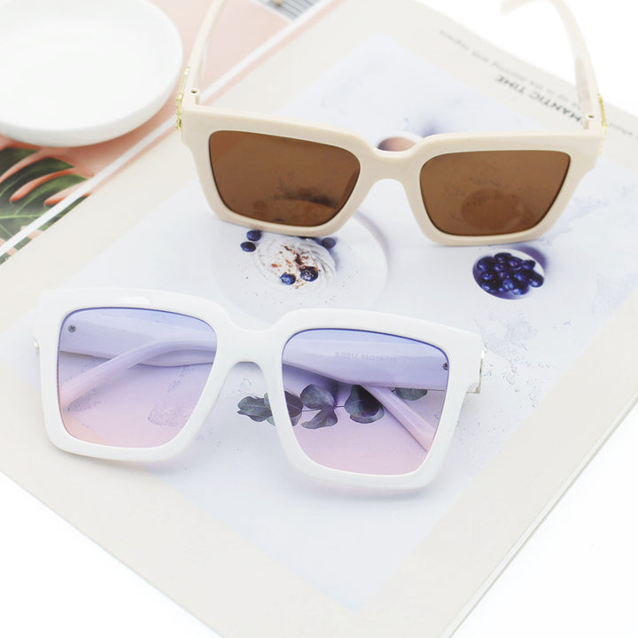 Dame trendy firkantet solbrille med høyverdig UV-beskytter teknologi Skanto