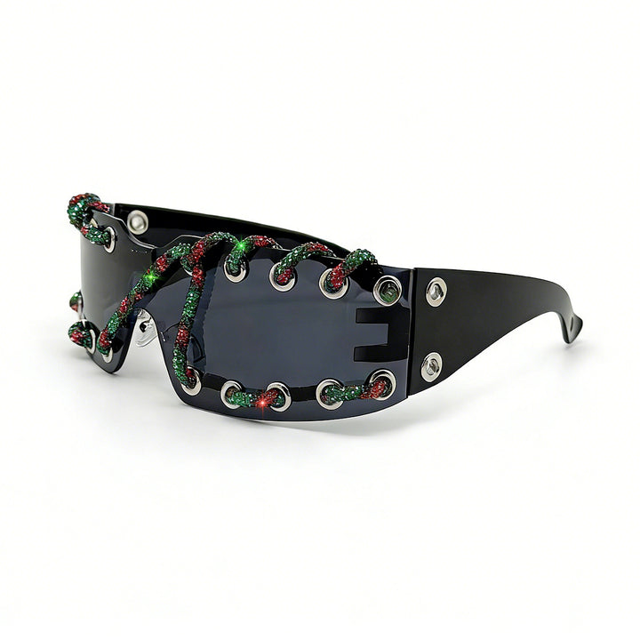 Dame solbrille med unikt snøringdesign Skanto