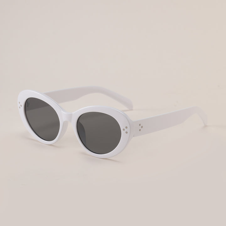 Dame moteriktig oversized solbrille med elegant ramme Skanto