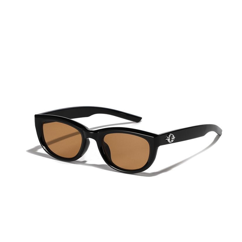 Dame moter Cat-Eye solbrille med robust ramme Skanto