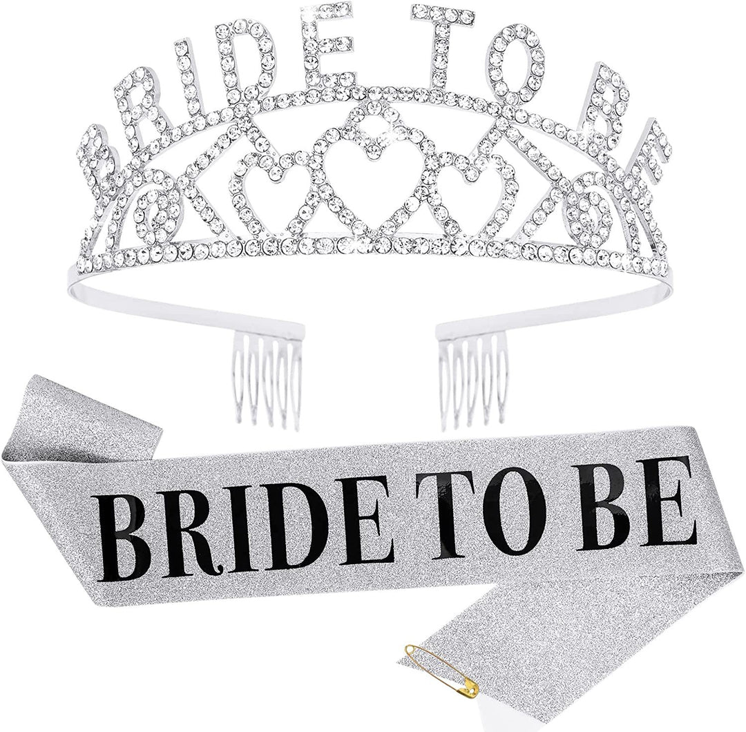 Dame Glitrende Tiara med Hjerte Motiver Skanto