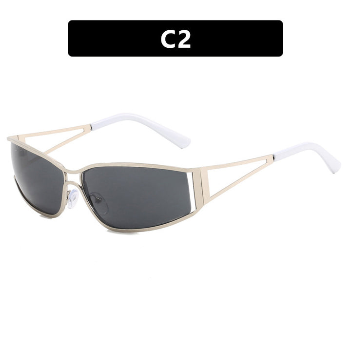 Damer sporty solbrille i futuristisk stil Skanto