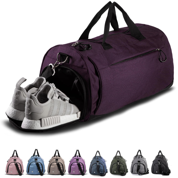 Dame sport bag med separat sko rom Skanto