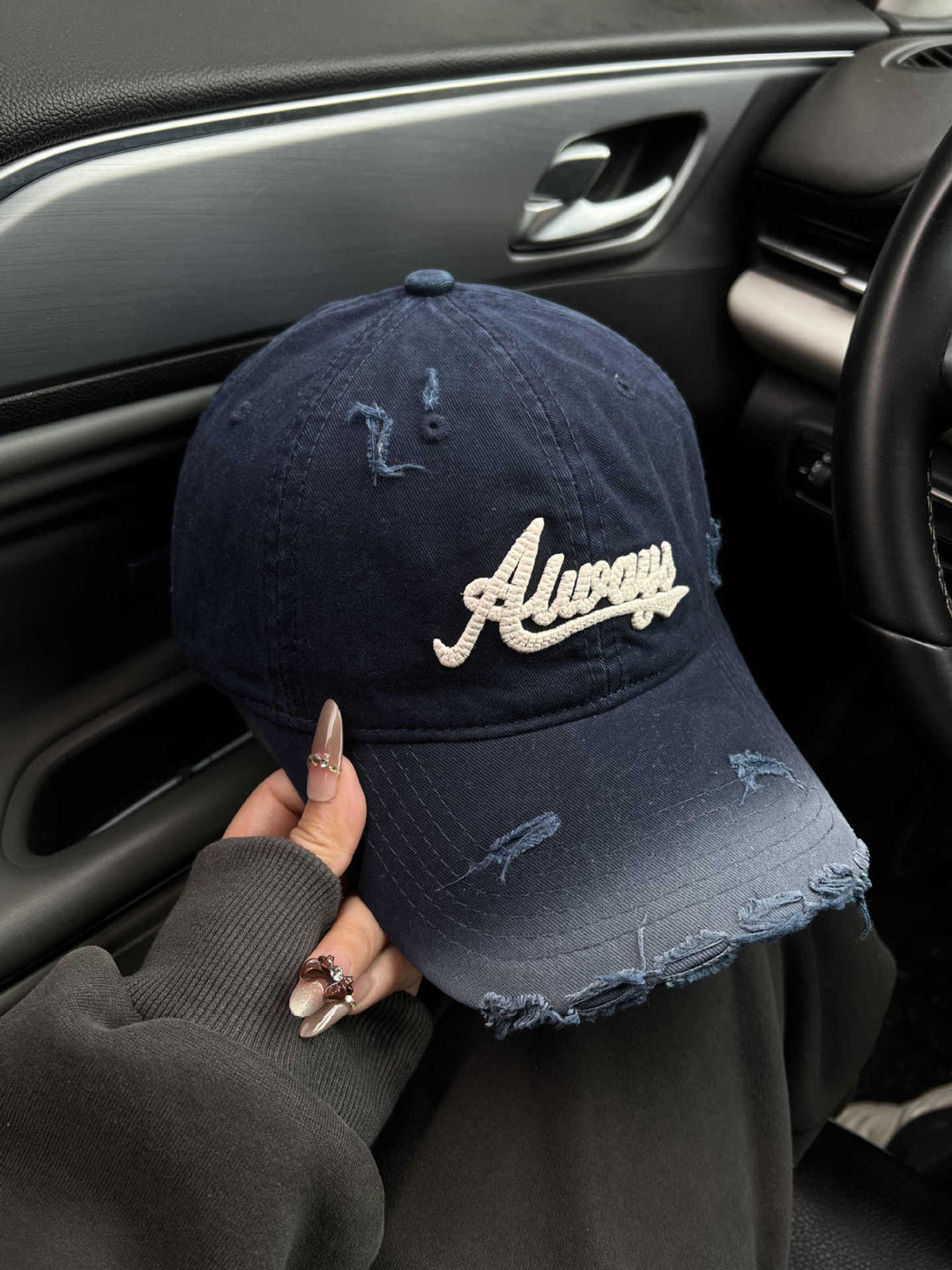 Kvinne's Slitt Grafisk Baseballcaps Skanto