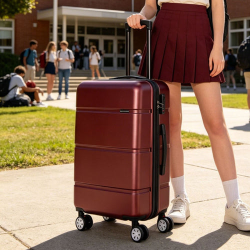 Unisex Sleek Hard Shell Wheeled Suitcase Skanto